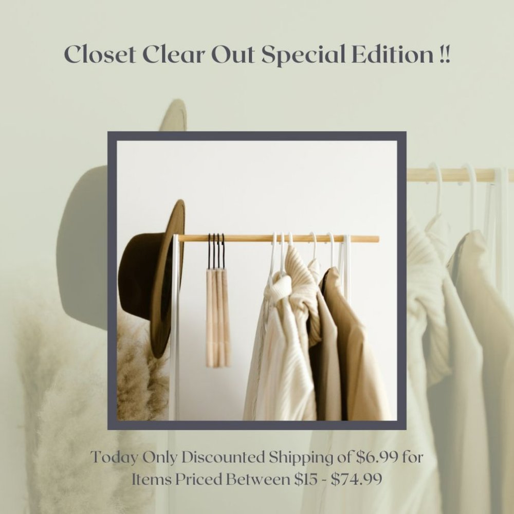 It's Special Closet Clear Out Today Oct 12/26